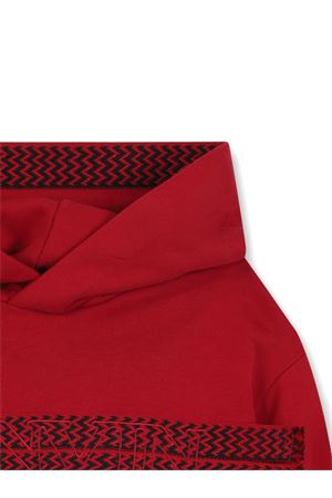 bordeaux cotton hoodie LANVIN KIDS | N30293959